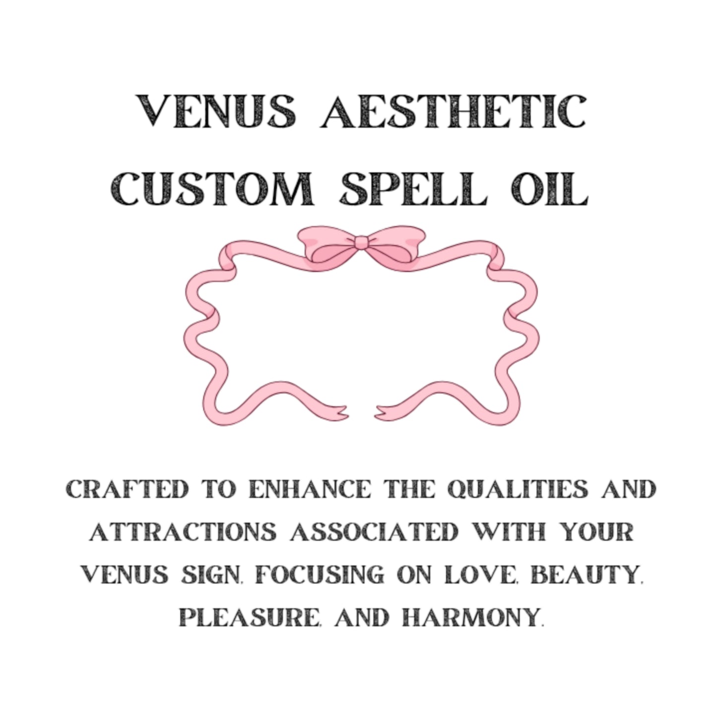 Venus Sign Custom Spell Oil